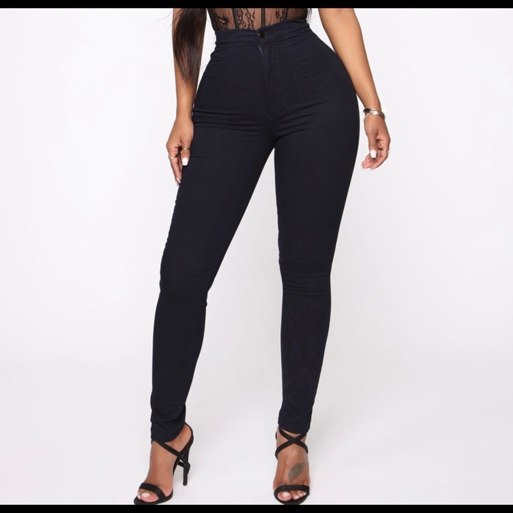 Fashion nova super high waste denim skinnies